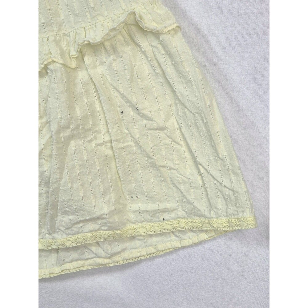 Free People Women Butter Yellow Sundress Tiered Boho Maxi Cottagecore Dress READ - Picture 9 of 9